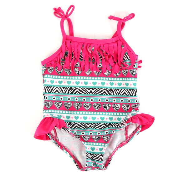 PINK PLATINUM swimsuit, girl's size 24M - Picture 1 of 4